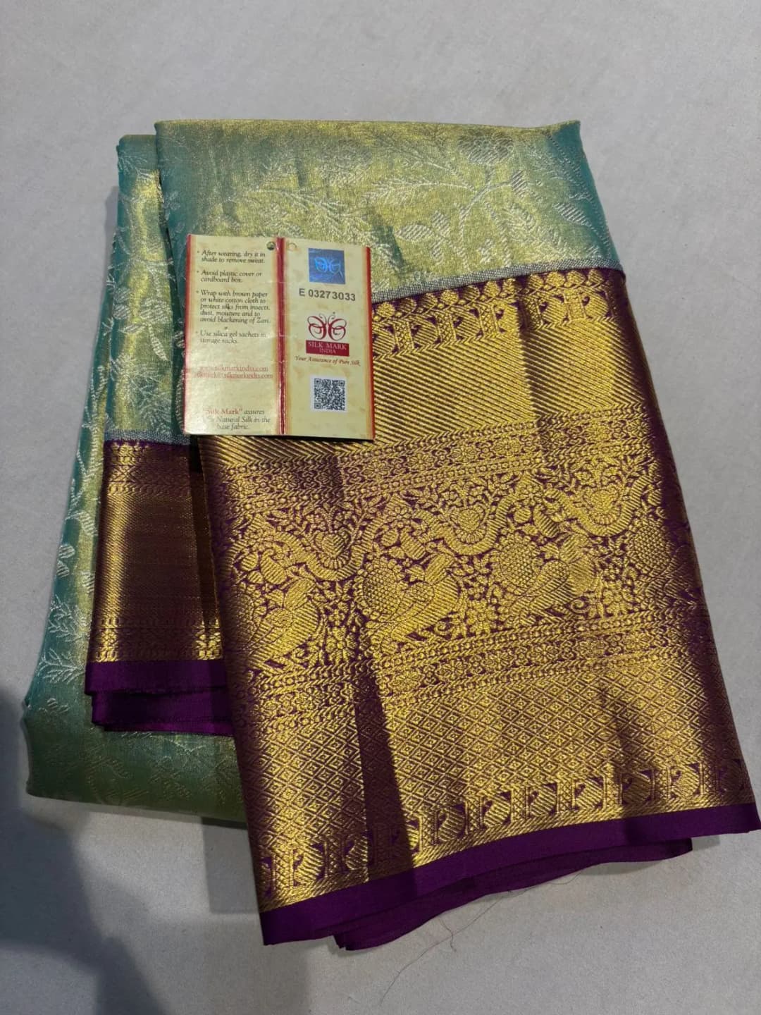 PURE KANJEEVARAM TISSUE SAREE WITH SILK MARK CERTIFIED PH80044